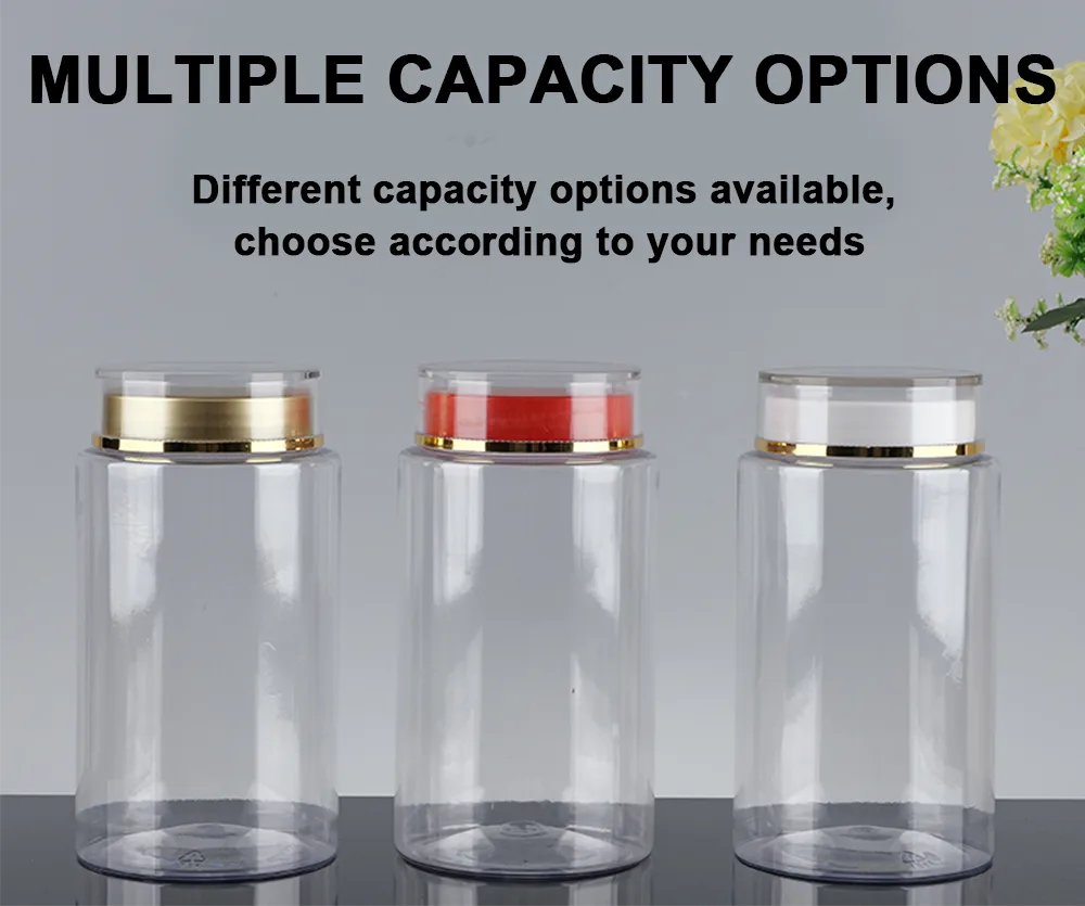 PET Health Supplement Bottles For Liquid