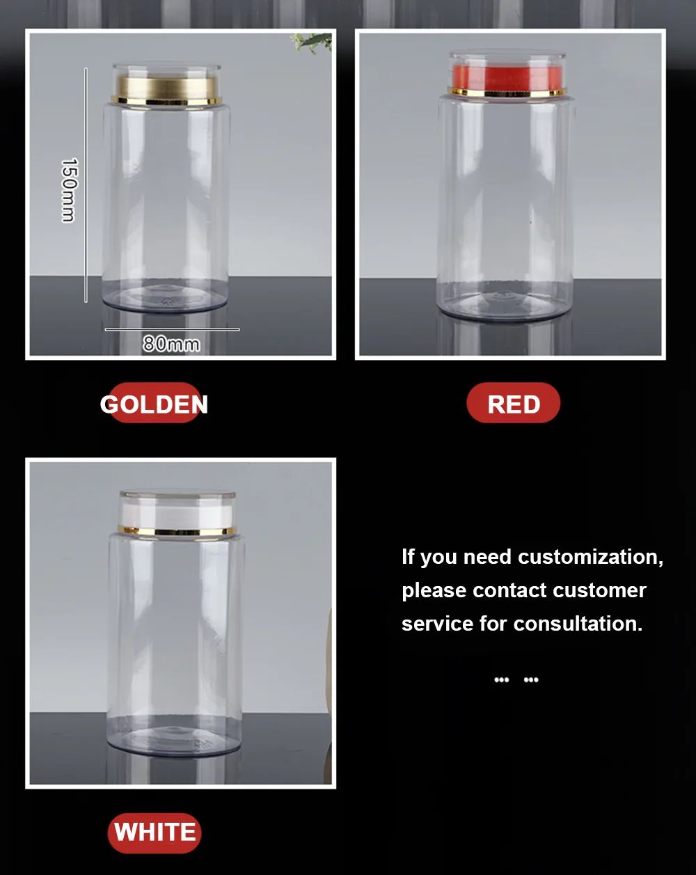 PET Health Supplement Bottles For Liquid